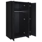 Cerda 3-door Bedroom Wardrobe Storage Cabinet Armoire Black