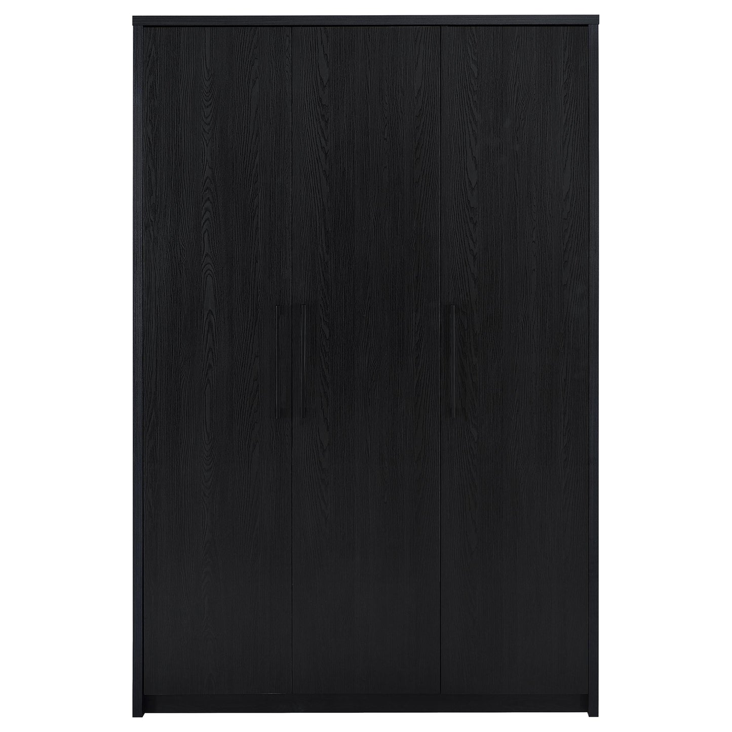 Cerda 3-door Bedroom Wardrobe Storage Cabinet Armoire Black