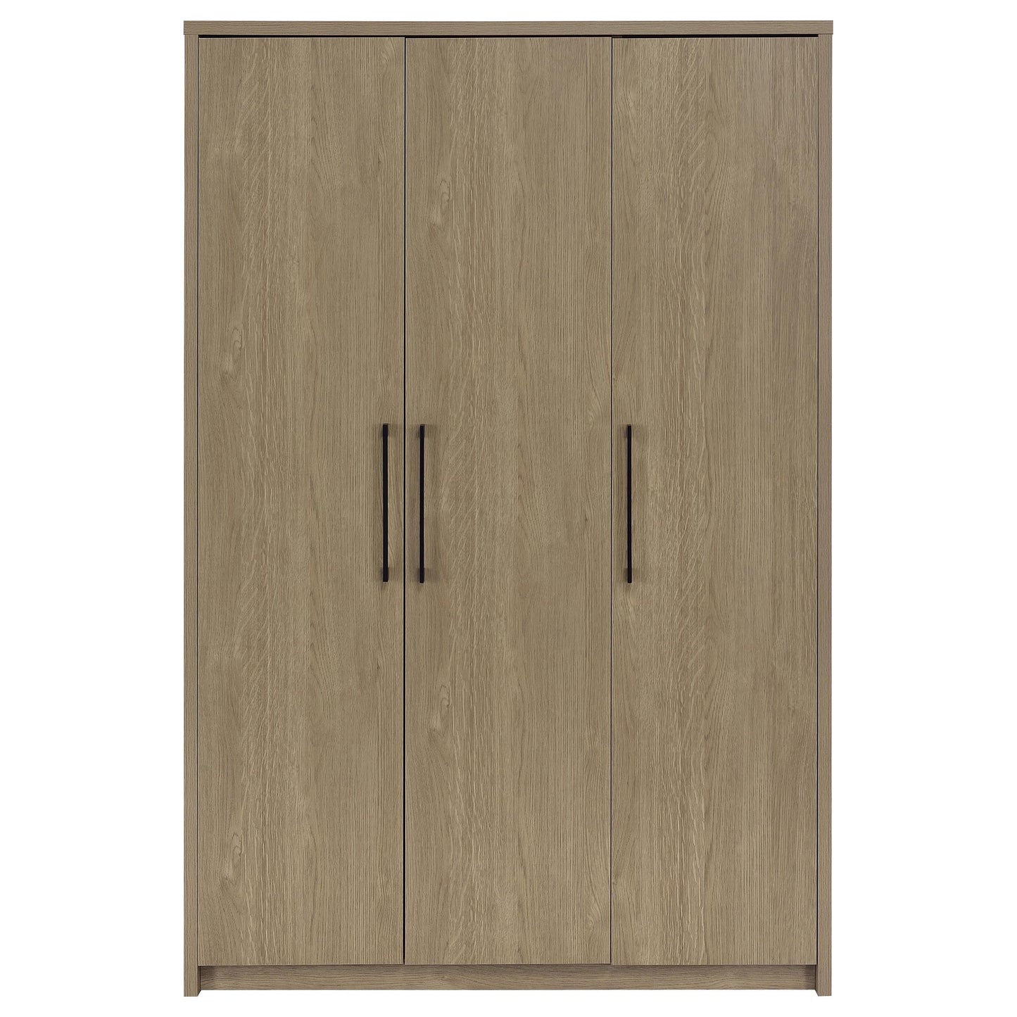 Cerda 3-door Bedroom Wardrobe Storage Cabinet Armoire Latte