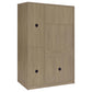 Cerda 3-door Bedroom Wardrobe Storage Cabinet Armoire Latte