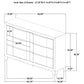 Farre 6-drawer Dresser Washed Grey