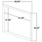 Farre Dresser Mirror Washed Grey