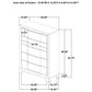 Farre 5-drawer Chest of Drawers Washed Grey
