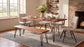 Sherman Wood Dining Bench Natural Acacia