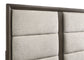 Farre Eastern King Upholstered Storage Platform Bed Dark Brown