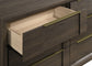 Farre 4-piece Eastern King Storage Bedroom Set Dark Brown / Beige