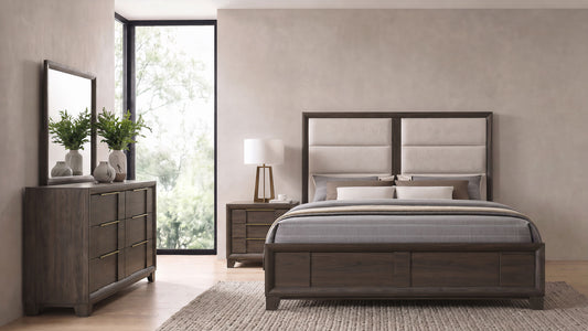 Farre 4-piece Eastern King Bedroom Set Dark Brown