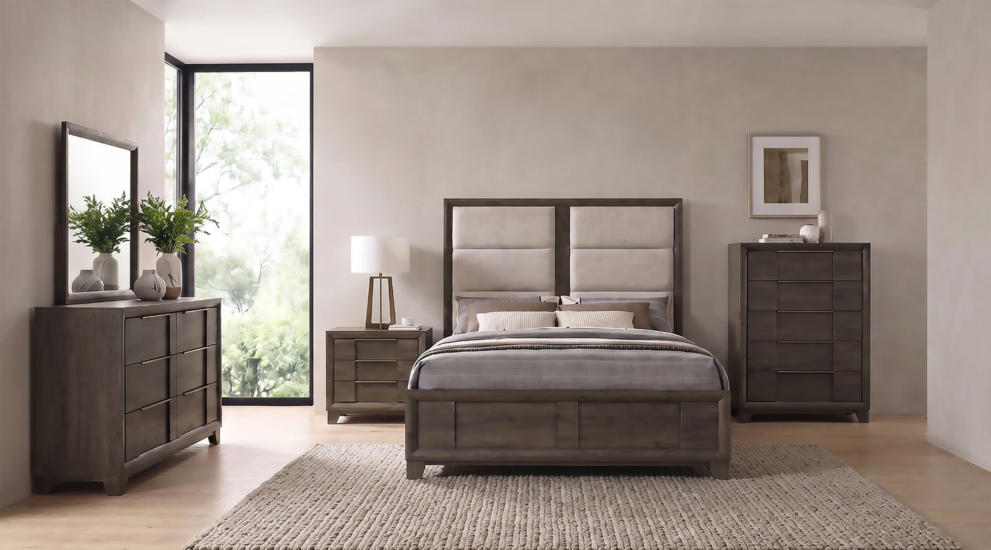 Farre 5-piece Queen Bedroom Set Dark Brown
