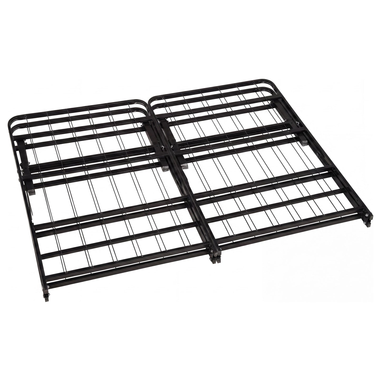 Kramer Queen Folding Metal Platform Bed Frame Black