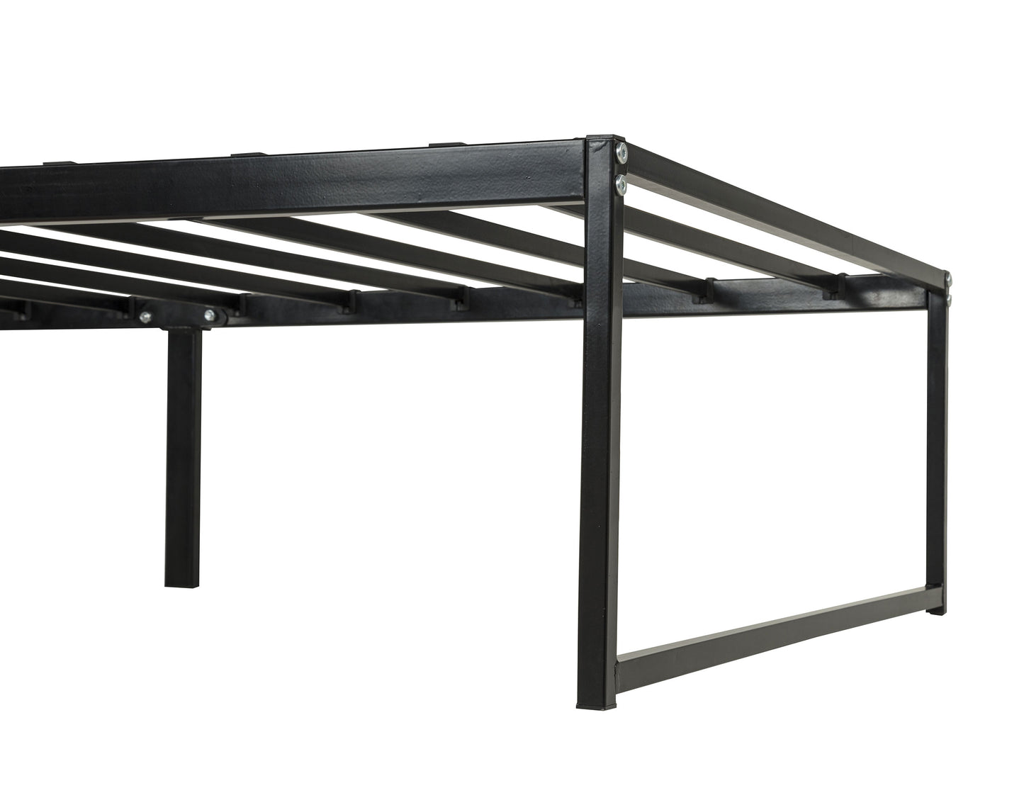 Gates Twin Heavy-Gauge Metal Platform Bed Frame Black