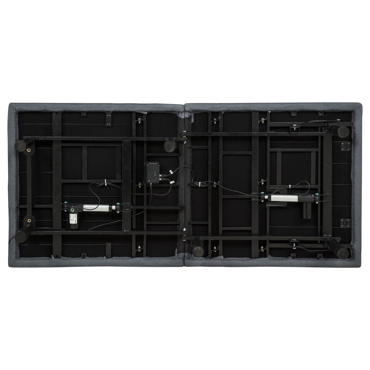 Tasca Twin XL Dual-Motor Adjustable Bed Base in Black