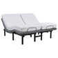 Weston Split Eastern King Massage Adjustable Bed Base in Black and Grey