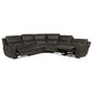 Marcell 5-Piece L-Shaped Modular Power Reclining Sectional Sofa Grey