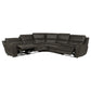 Marcell 5-Piece L-Shaped Modular Power Reclining Sectional Sofa Grey
