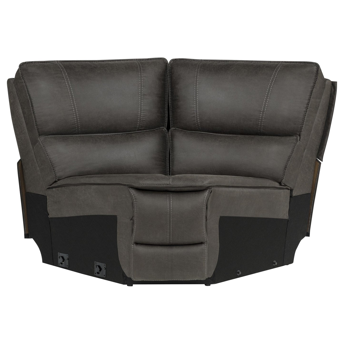 Marcell 5-Piece L-Shaped Modular Power Reclining Sectional Sofa Grey