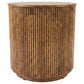 Coffey Round Mango Wood End Table Light Brown