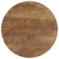 Coffey 2-piece Round Coffee and End Table Set Light Brown
