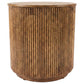 Coffey 2-piece Round Coffee and End Table Set Light Brown