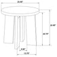 Strouse 2-Piece Round Coffee and End Table Set in Natural Oak