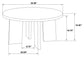 Strouse 2-Piece Round Coffee and End Table Set in Natural Oak