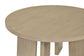 Strouse 2-Piece Round Coffee and End Table Set in Natural Oak
