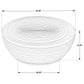Macedo Round Ribbed Rattan Drum Coffee Table Black