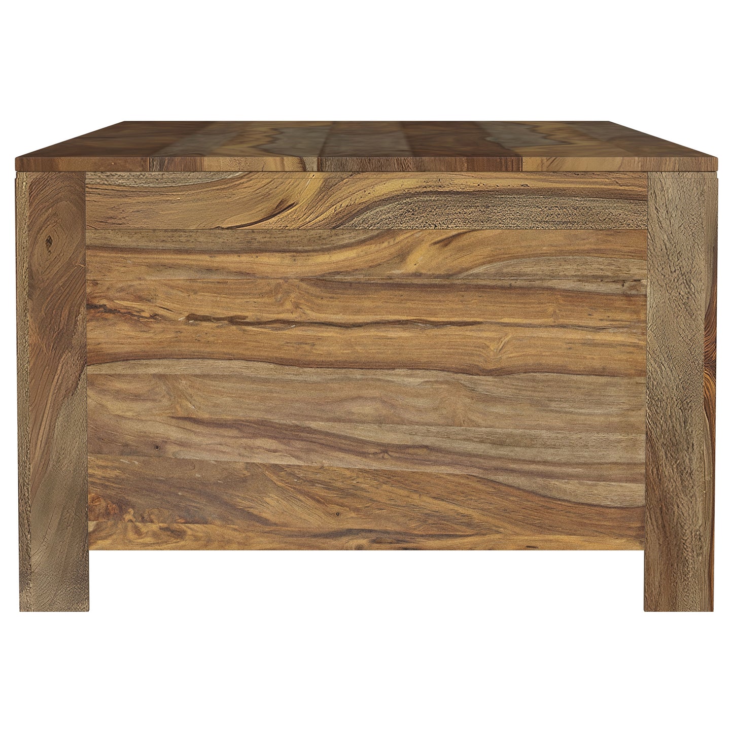 Esther 2-Piece Solid Sheesham Coffee and End Table Set Natural