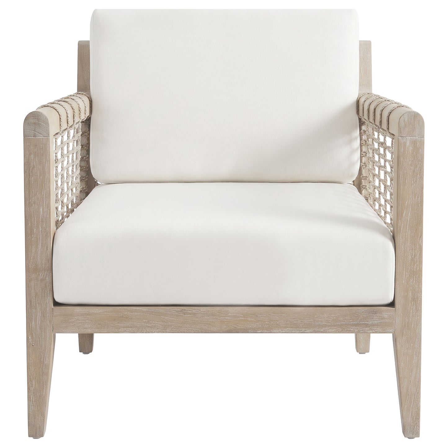 Cantu Seagrass Accent Chair White and Weathered Natural
