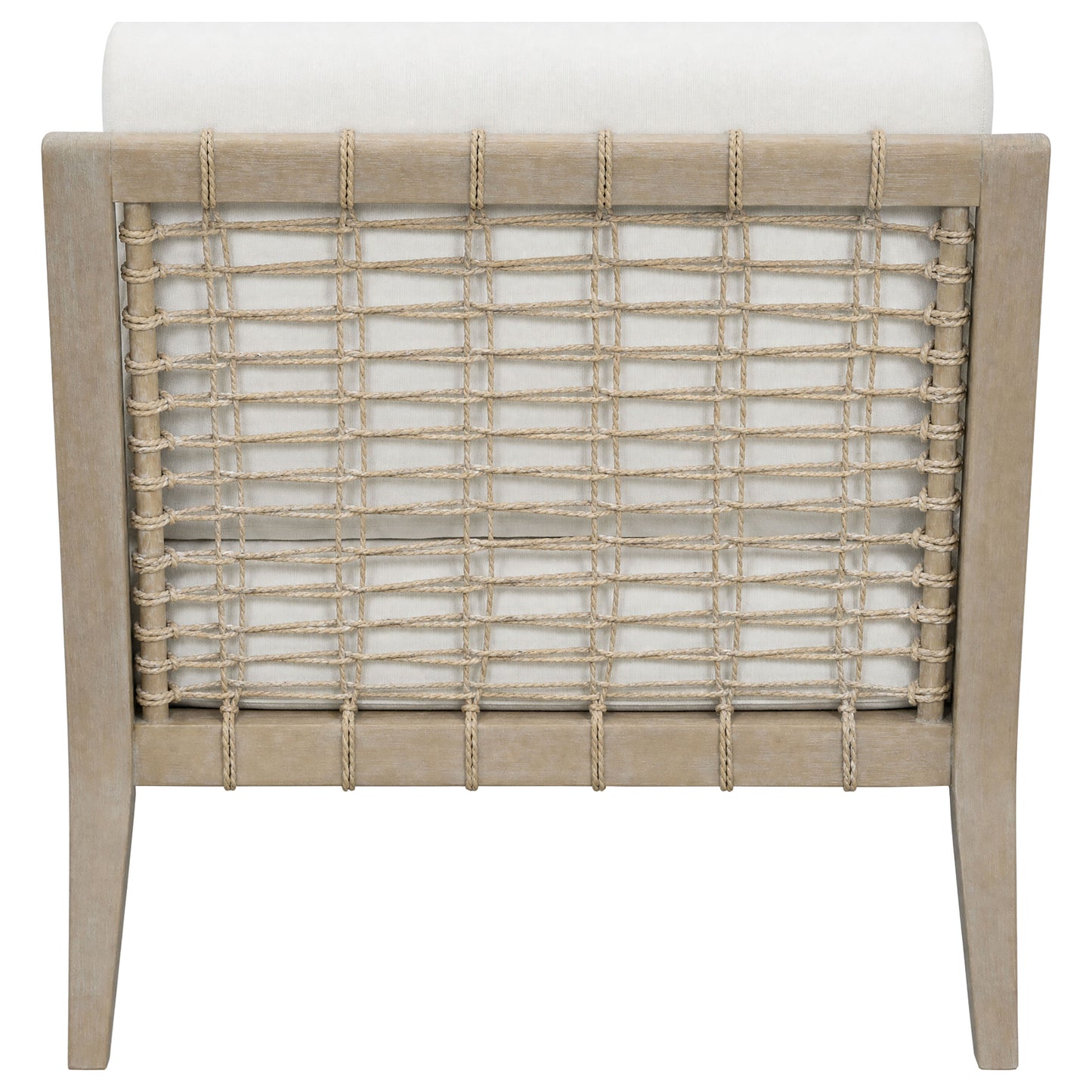 Cantu Seagrass Accent Chair White and Weathered Natural
