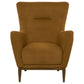Catala Upholstered High Back Accent Chair Rust and Coffee