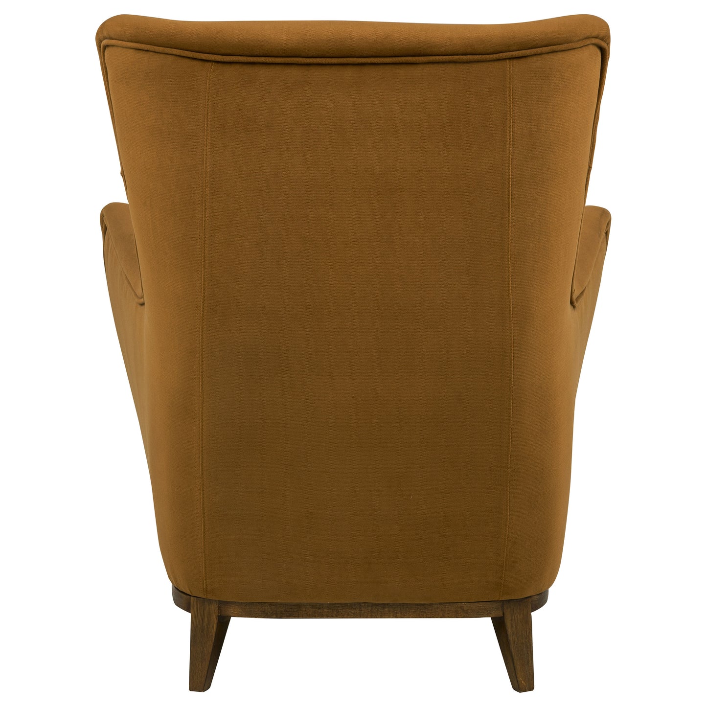 Catala Upholstered High Back Accent Chair Rust and Coffee