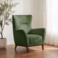 Catala Upholstered High Back Accent Chair Matcha and Coffee