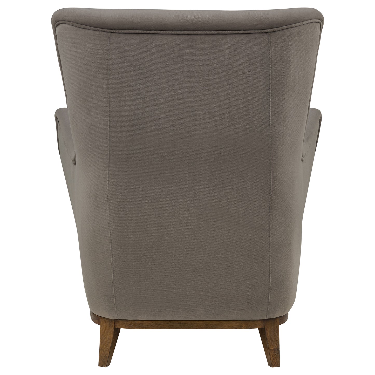 Catala Upholstered High Back Accent Chair Stone and Coffee