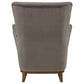 Catala Upholstered High Back Accent Chair Stone and Coffee