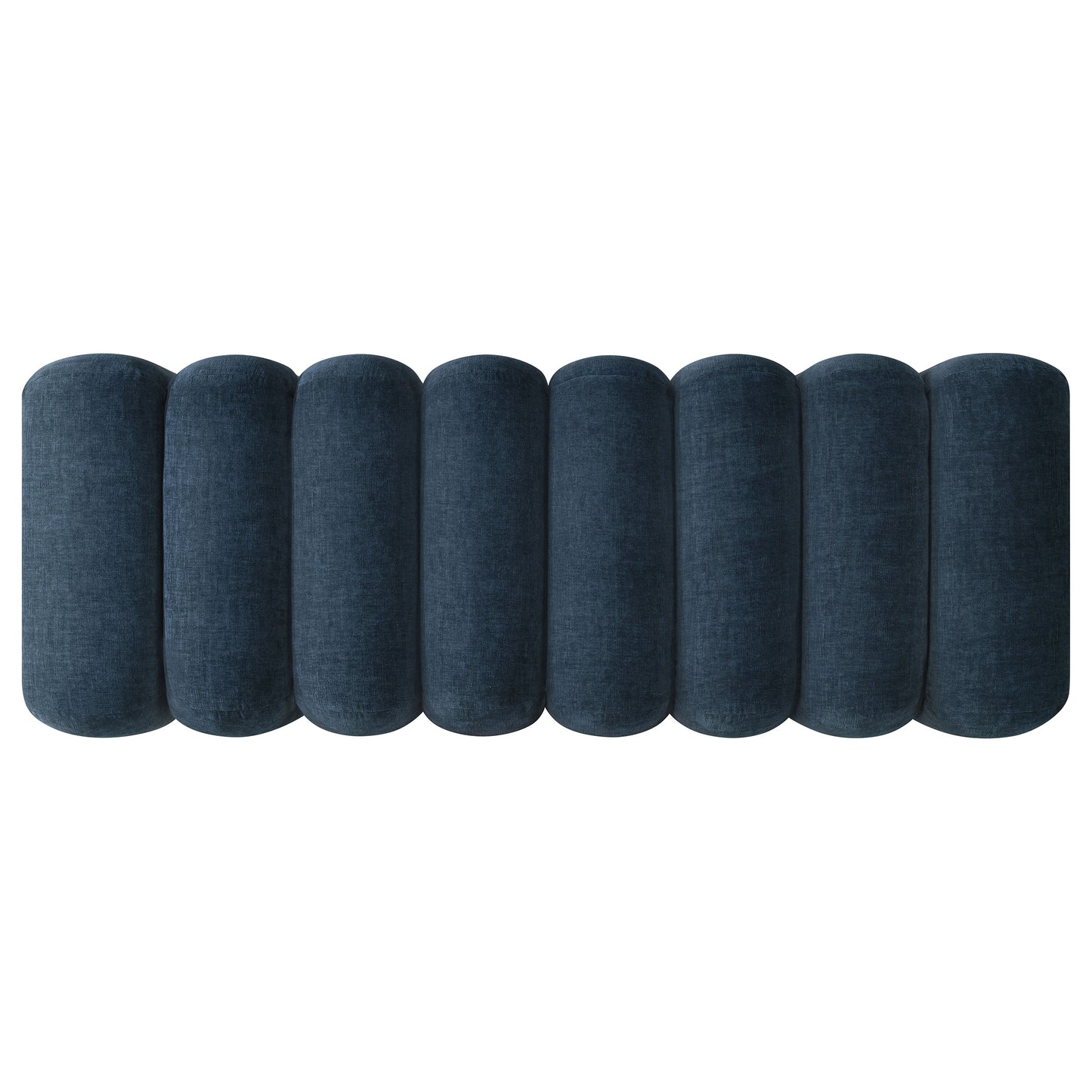 Summer Upholstered Channel Accent Bench Navy