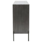 Krause 3-door Bone Inlay Accent Cabinet Grey and Black