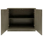 Parkes 2-door Bone Inlay Accent Cabinet Distressed Grey