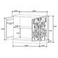 Parkes 2-door Bone Inlay Accent Cabinet Distressed Grey