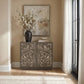 Parkes 2-door Bone Inlay Accent Cabinet Distressed Grey