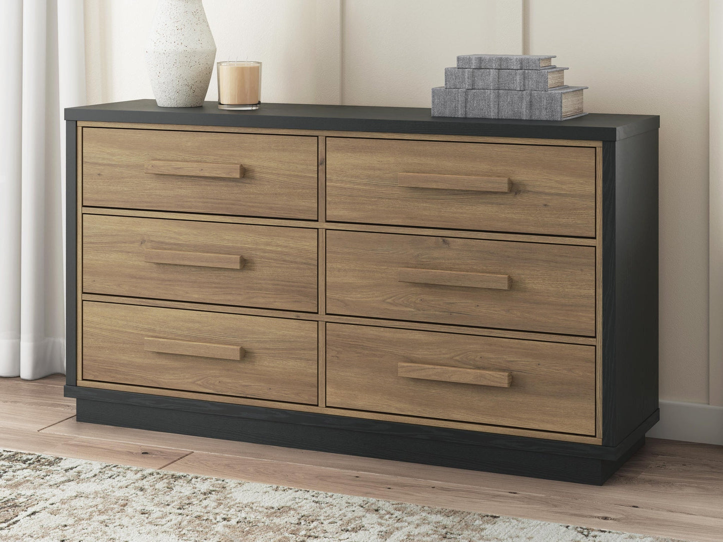 Kozmour Six Drawer Dresser
