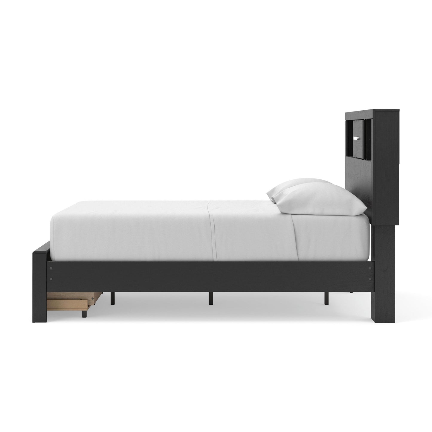 Stabotta Full Bookcase Storage Bed