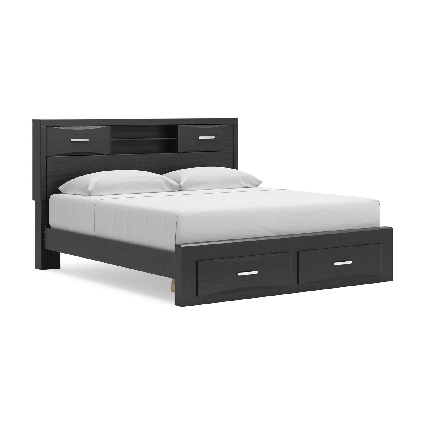 Stabotta King Bookcase Storage Bed