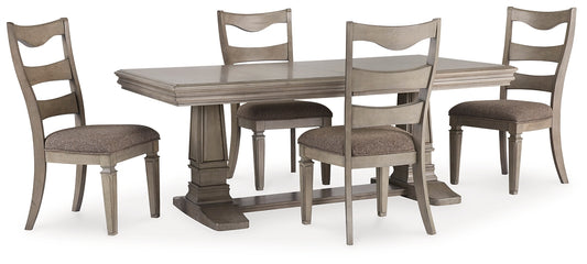 Lexorne Dining Table and 4 Chairs