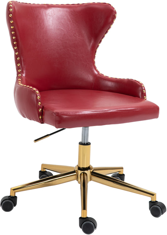 Hendrix Red Faux Leather Office Chair